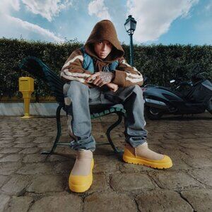 🥾NEW UGG Mens Classic Ultra Mini Weather Hybrid Yellow Winter Boots Sz 10 or 12